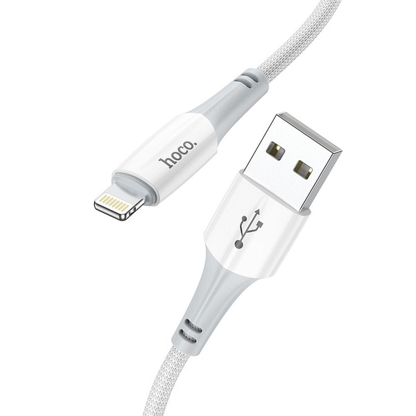 Kabel USB A do Lightning Hoco 2,4A 1 m X70 biały