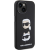 KARL LAGERFELD KLHCP15SDHKCNK IPHONE 15/14/13 6.1 "BLACK / BLACK SILICONE KARL & CHUPETTE HEAD