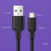 Kabel Ugreen US289 60135 micro USB / USB-A 0.5m - czarny