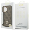 Etui Guess 4G Strass Logo MagSafe do     iPhone 17 brązowy