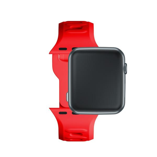 3MK Silicone Watch Strap czerwony/red dla Apple Watch 42/44/45/49mm