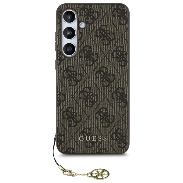 Guess GUHCS24FEGF4GBR S24 FE S721         brazowy/brown hardcase 4G Charms Collection