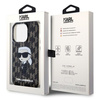 KARL LAGERFELD KLHCP15XHNKMKLK IPHONE 15 PRO MAX 6.7 "BLACK/BLACK HARDCASE MONOGRAM ICONIK