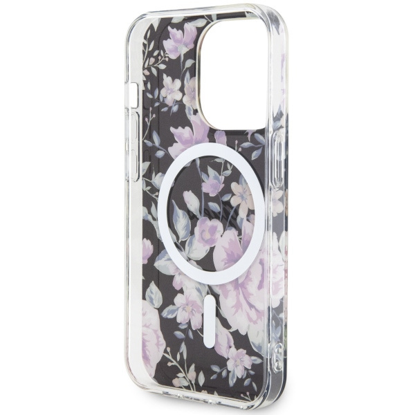 Guess GUHMP14LHCFWSK iPhone 14 Pro 6.1"czarny/black hardcase Flower MagSafe