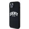 DKNY DKHMP15MSNYACH iPhone 15 Plus / 14Plus 6.7" czarny/black hardcase Liquid Silicone White Printed Logo MagSafe