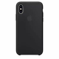 APPLE SILICONE CASE MRW72ZM/A IPHONE  X/XS  BLACK OPEN PACKAGE