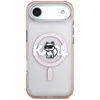Etui Karl Lagerfeld IML Choupette Sketch Logo MagSafe do iPhone Air różowy