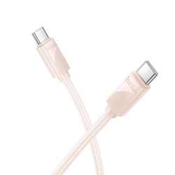 Kabel USB C do USB C Hoco 3A 60W 1 m X114 różowy