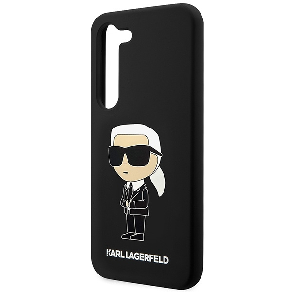 Karl Lagerfeld Silicone Ikonik Case for Samsung Galaxy S23+ - Black