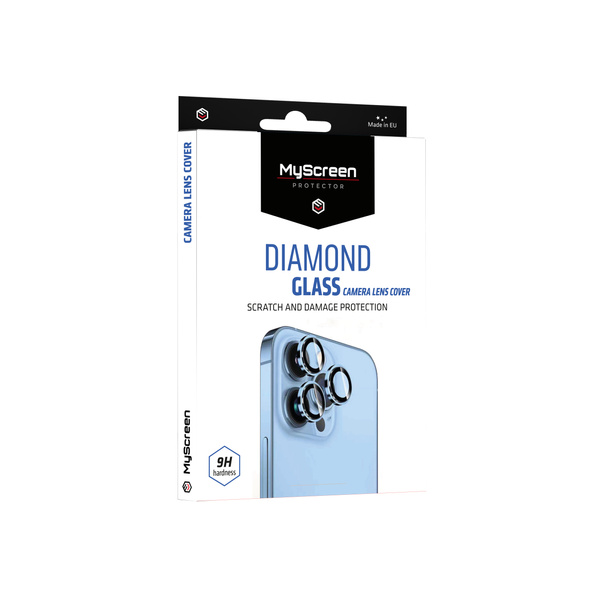 MyScreen DIAMOND GLASS CAMERA LENS COVER  Black Apple iPhone 12 Pro