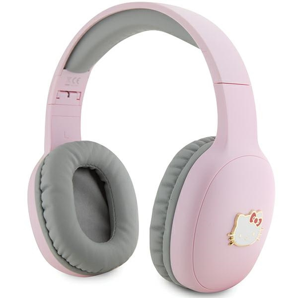 Hello Kitty słuchawki nauszne BluetoothHKBHA1BKHLMP różowe/pink Metal Logo