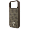 Etui Guess 4G Strap Triangle Logo        MagSafe do iPhone 17 Pro Max brązowy