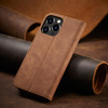 MAGNET FANCY CASE CASE FOR IPHONE 13 PRO COVER CARD WALLET CARD STAND BROWN