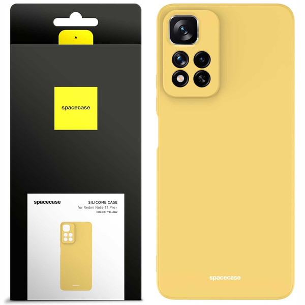 Spacecase Etui Silicone Case Redmi Note 11 Pro+ yellow