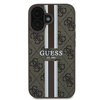 Guess GUHMP16MP4RPSW iPhone 16 Plus6.7" brązowy/brown hardcase 4G Printed Stripes MagSafe