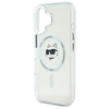 Karl Lagerfeld KLHMP16SHLSCHH iPhone 16 6.1" biały/white hardcase IML Metal Choupette Head MagSafe