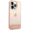 Guess GUHCP14XHGCOP iPhone 14 Pro Max 6,7" różowy/pink hardcase Translucent