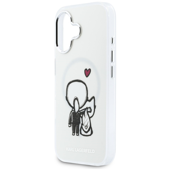 Etui Karl Lagerfeld Karl & Choupette     Back MagSafe do iPhone 17 przezroczysty