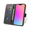 Magnet Case etui do Vivo Y16 / Vivo Y02s pokrowiec z klapką portfel podstawka czarne