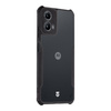 Tactical Quantum Stealth Cover for Motorola G34 Clear/Black