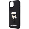 KARL LAGERFELD KLHCP14S3DRKINK IPHONE 14 / 15 / 13 6.1" CZARNY/BLACK HARDCASE RUBBER IKONIK 3D