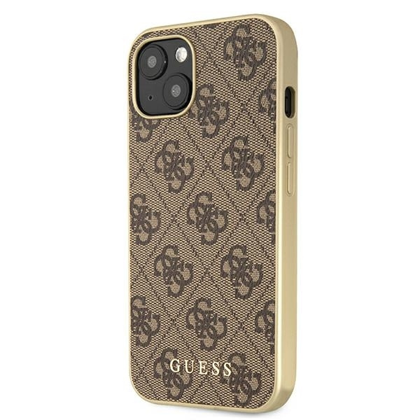 Guess GUHMP13MG4GB iPhone 13 / 14 / 156.1" brązowy/brown hard case 4G Collection Magsafe