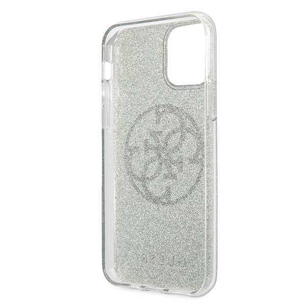 Guess GUHCN65PCUGLKA iPhone 11 Pro Maxkhaki hard case 4G Circle Glitter