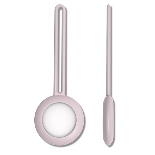 SILIKONOWE ELASTYCZNE ETUI BRELOK ZAWIESZKA DO LOKALIZATORA APPLE AIRTAG RÓŻOWY