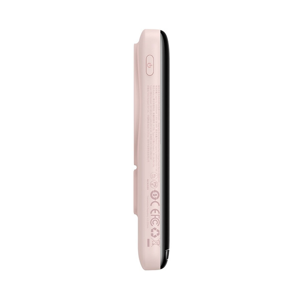 Baseus Magnetic Bracket power bank with wireless charging MagSafe 10000mAh 20W Overseas Edition pink (PPCX000204) + USB Type C cable Baseus Xiaobai Series 60W 0.5m