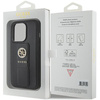 Guess GUHCP15XPGSSADK iPhone 15 Pro Max 6.7" czarny/black hardcase Grip Stand 4G Saffiano Strass