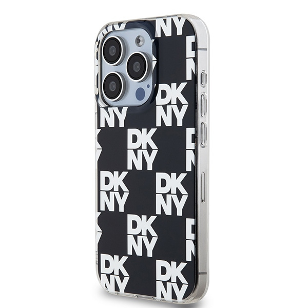 DKNY DKHCP15XHDLCEK iPhone 15 Pro Max6.7" czarny/black hardcase IML Checkered Mono Pattern