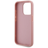 Etui Karl Lagerfeld Wrinkled Metal       Signature do iPhone 15 Pro różowy