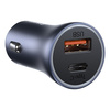 Baseus Golden Contactor Pro fast car charger USB Type C / USB 40 W Power Delivery 3.0 Quick Charge 4 + SCP FCP AFC gray (CCJD-0G)