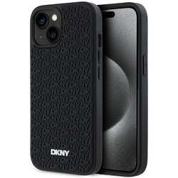 DKNY DKHCP15S3DRPWK iPhone 15 / 14 / 136.1" czarny/black hardcase 3D Rubber Repeat Pattern