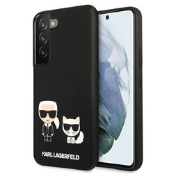 KARL LAGERFELD KLHCS22SSKCK S22 S901 HARDCASE CZARNY/BLACK SILICONE KARL & CHUPETTE