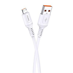 Kabel USB Kakusiga KSC-805 Micro 1m 2.4A - BIAŁY