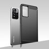 CARBON CASE FLEXIBLE COVER SLEEVE FOR XIAOMI POCO X4 NFC 5G BLACK