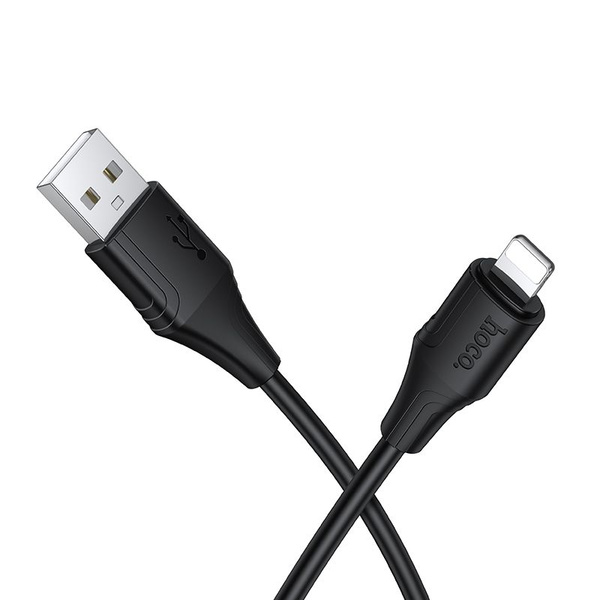 Kabel Silikonowy USB A do Lightning Hoco 27W 1 m X124 czarny