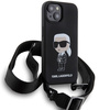 Etui Karl Lagerfeld Crossbody Silicone Ikonik do iPhone 15 - czarne