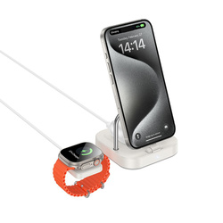 Ładowarka indukcyjna Hoco 3w1 3A 5W kompatybilna z Apple Watch CQ16A biała