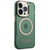 Guess GUHMP14XHTCMA iPhone 14 Pro Max6,7" zielony/khaki hard case Gold Outline Translucent MagSafe