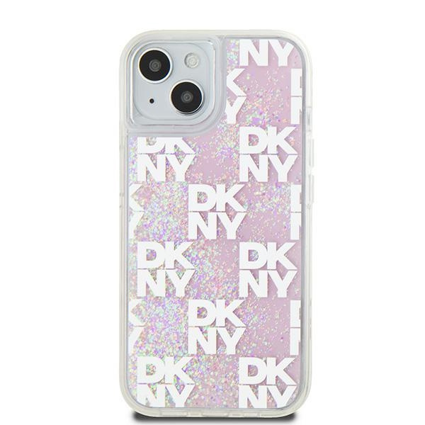 DKNY DKHCP15SLCPEPP iPhone 15 / 14 / 136.1" różowy/pink hardcase Liquid Glitter Multilogo