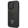 Guess GUHCP13LPSATPK iPhone 13 Pro / 136,1" czarny/black hardcase SaffianoTriangle Logo Cardslot
