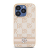 DKNY DKHCP15XPCPTSSP iPhone 15 Pro Max6.7" różowy/pink hardcase Leather Checkered Mono Pattern & Printed Stripes