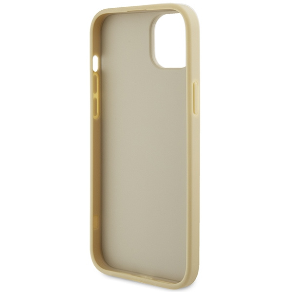 Guess GUHCP15SPS4DGPD iPhone 15 / 14 / 13 6.1" złoty/gold hardcase Leather 4G Metal Logo Strass