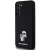 KARL LAGERFELD KLHCS24MSMHKCNPK S24+ S926 HARDCASE BLACK/BLACK SILICONE KARL&CHOUPETTE METAL PIN