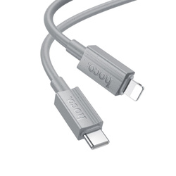 Kabel USB C do Lightning Hoco PD 27W 1 m X107 szary