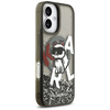 Etui Karl Lagerfeld Liquid Glitter       Choupette Logo MagSafe do iPhone 17 czarny