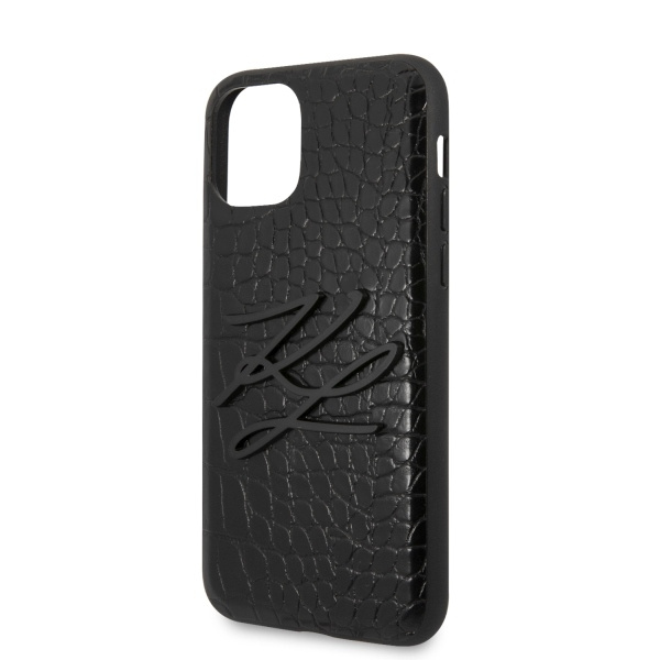 Karl Lagerfeld KLHCN58CRKBK iPhone 11Pro hardcase czarny/black Croco