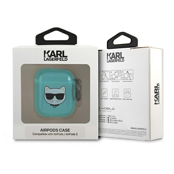 KARL LAGERFELD KLA2UCHFL AIRPODS 1/2 COVER NIEBIESKI/BLUE CHOUPETTE